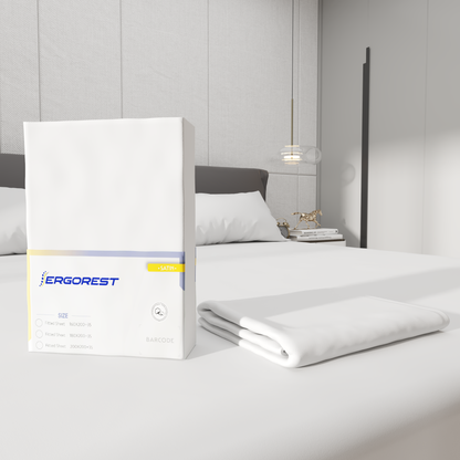 Napenjalna rjuha Ergorest Cotton Satin™ 100 % bombažna satenska rjuha - snežno bela